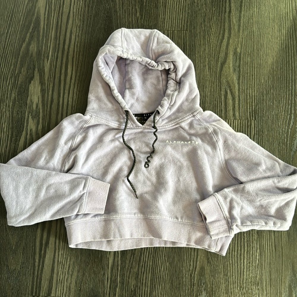 🍍 Alphalete half-ZIP CROP JACKET zipper sweatshirt Size M hoodie womens🍍